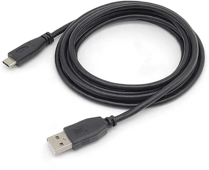 Equip Kabelis USB-C2.0->A 3A St/St 0.50m juodas