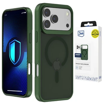 Dėklas Apple iPhone 17 Pro Max - 3mk Hardy Hazy MagCase Green