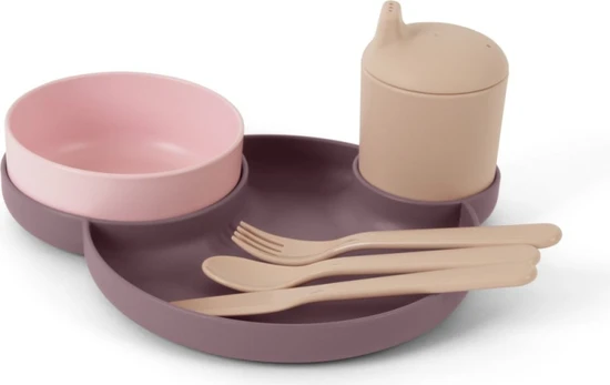Dantoy - Tiny Dinner Set aubergine in foil (6081)
