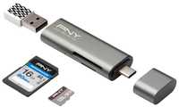 Pny Technologies PNY USB C / USB A adapterio kortelių skaitytuvas
