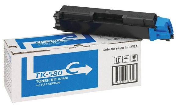 Tonerių kasetė Kyocera TK-580C, mėlyna