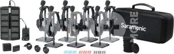 Saramonic WiTalk9 WT7S 7-Person Full-Deplex 1.9GHz Wireless Headset Intercom System w/ carry case