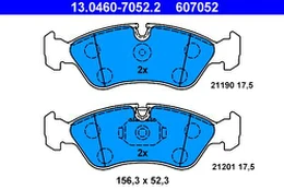 ATE 13.0460-7052.2 Brake pad set
