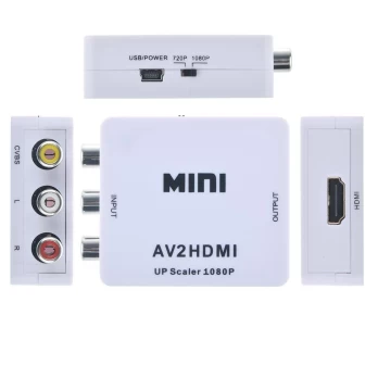 Keitiklis AV (analoginis Audio + Video) RCA - HDMI