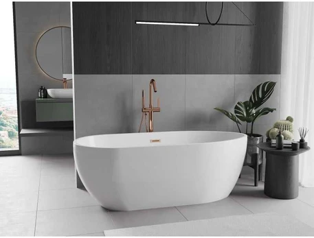 Vonia Mexen Eos, 150 x 75 cm, Baltas + Brushed copper persipylimas