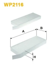 Filtras, salono oras WIX FILTERS WP2116