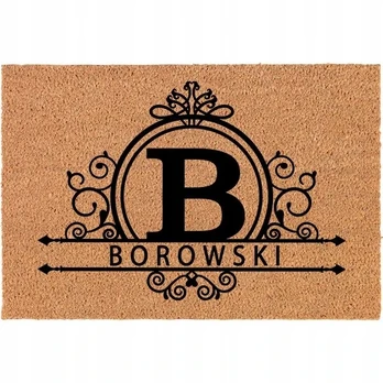 Kokoso durų kilimėlis "b" raidė, 60x40 cm