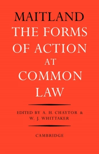 Forms of Action at Common Law