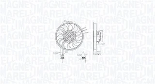 Ventiliatorius, radiatoriaus MAGNETI MARELLI 069422888010