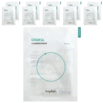 Beplain - Cicaful Calming Beauty Mask, 27g x 10 pcs