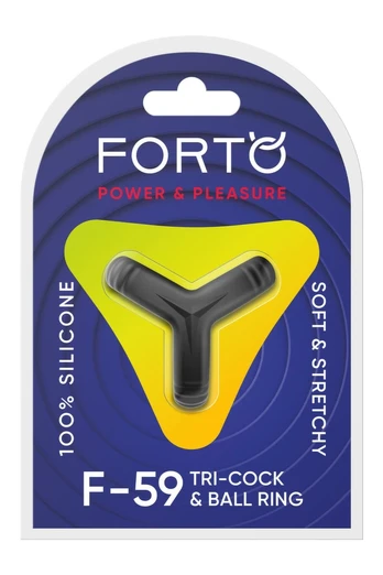 FORTO F-59 Black Tri Functional Silicone Ring Adjustable System