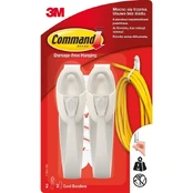 Kabelių laikiklis 3M COMMAND, plastikas, balta, 2 vnt. kaina
