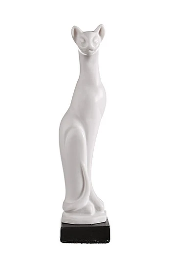 Figūrėlė balta katė 13 cm