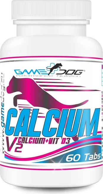 Game Dog Calcium + D3 V2 wapń pies 60 tabletek
