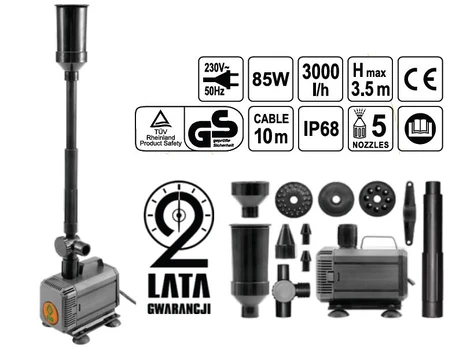 Toya FLO FONTANO SIURBLYS 85W 3000 L / H 79932