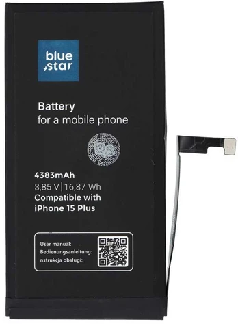 Mėlynas STAR HQ battery for IPHONE 15 Plus 4383 mAh