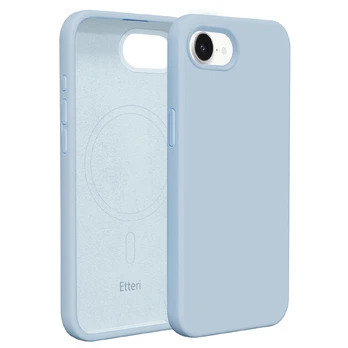 Dėklas Telforceone Etteri Silicone Mag case for iPhone 16e / 17e light mėlynas