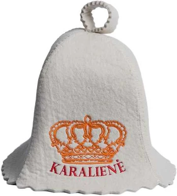 Pirties kepurė - KARALIENĖ, balta