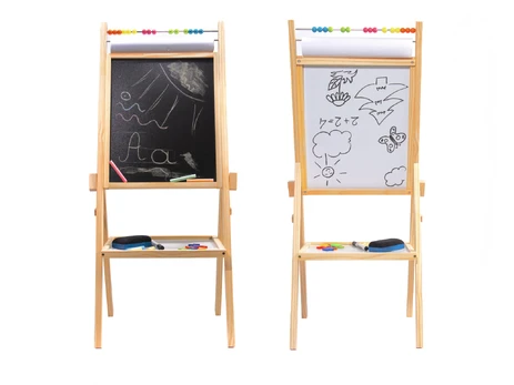 Magnetinė kreidinė lenta + popierinis abakas, 90 cm.