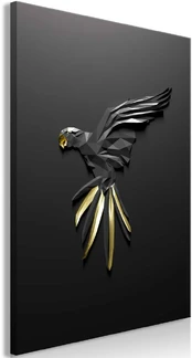Artgeist Paveikslas - Juodas Parrot (1 Part) Vertical kaina