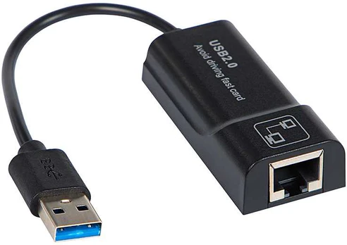 USB tinklo plokštė RJ45 LAN kabelis K-02