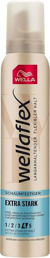 Plaukų lakas, putos Wella Wellaflex Invisible Extra Strong, 200 ml
