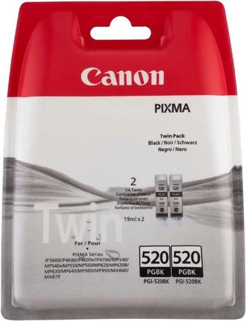 Twinpack PGI-520BK Black