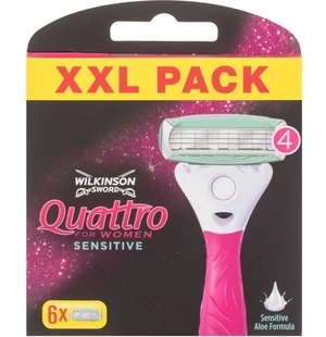Ašmenys Wilkinson Sword Quattro Sensitive, 6 vnt