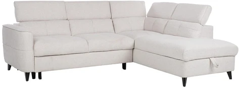 Kampinė sofa-lova „SAMANTHA RC“, balta