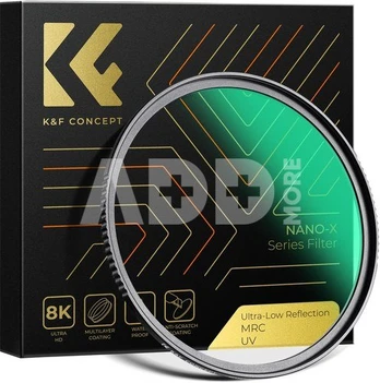 K&F Concept K&F 77mm UV Filter 0.1% Ultra-low Reflection (titanium coating ) with 28 Multi-Layer Coatings Nano-X Series