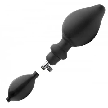 XR Brands Expander Inflatable Plug Juodas Adjustable Size 848518017543