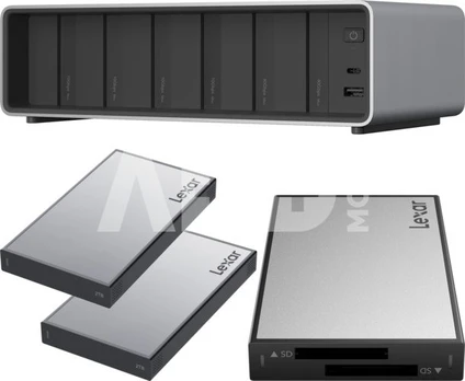 Lexar Professional Workflow Pro with Thunderbolt4 uplink I with Dual SD reader and 2x2TB SSD