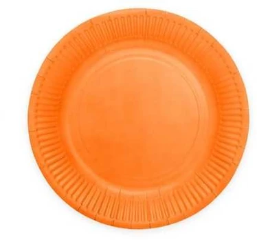 Globos Europe Bv Oranžinis paptallerkner, 18cm 8 stk