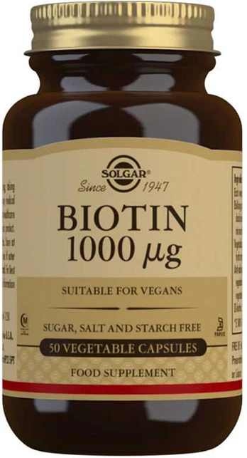 Solgar BIOTIN 1000 µg 50 tablets