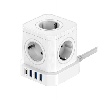 Newell GaN Power Cube 9in1 - baltas