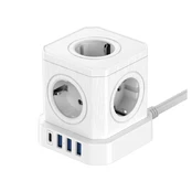 Newell GaN Power Cube 9in1 - baltas kaina