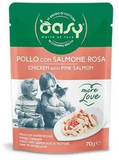 Oasy More Love vištiena with lašiša pouch 70gr
