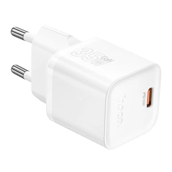 Įkroviklis Hoco N66 35W GaN USB-C baltas