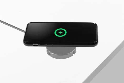 Undercounter wireless charger with 18W power adapter, 1.5m USB cable