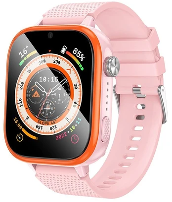 Dėklas HOCO smartwatch for kids with call function 4G Y101 pink