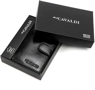 Piniginė vyriška juoda Cavaldi