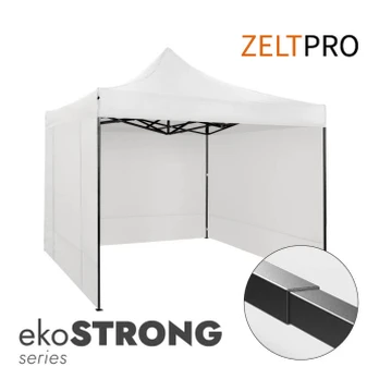 Prekybos palapinė 3x3 Balta Zeltpro EKOSTRONG