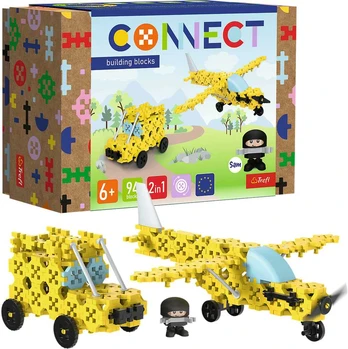 Klocki Connect 2w1 Jeep Samolot Awionetka Trefl