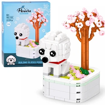 Technical blocks Series: dogs on a base Poodle 217ele ZA6620 D