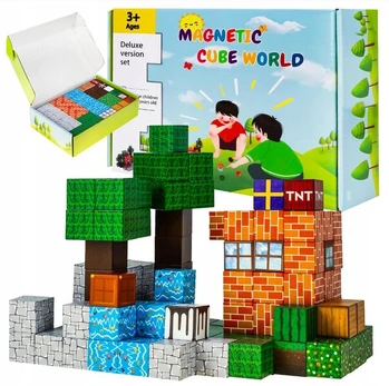 Magnetinės plytos 3D pasaulis AIG, 108 dalys