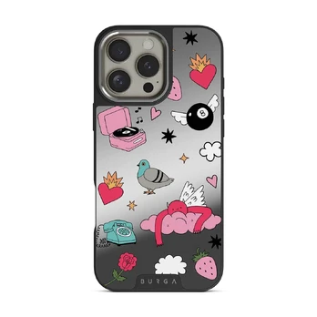 Side Quest - iPhone 16 Pro Case, Elite Mirror Dark (MagSafe) / Silver