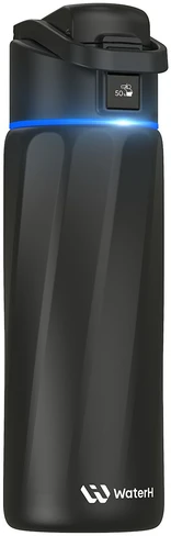 Gertuvė WaterH BOOST Chug Lid älyjuomapullo, 710 ml, musta