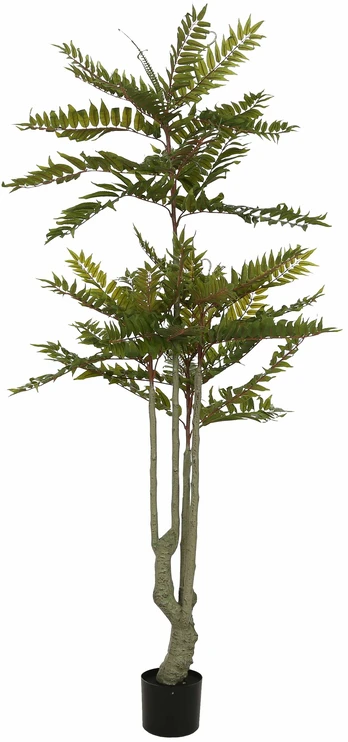 Dirbtinis augalas vazone, žalia sp./rusva sp., 180 cm