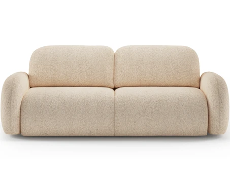 Avuela Sofa Bed with Storage, Light Beige Chenille, Modern, Beige