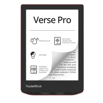 E-Reader|POCKETBOOK|Verse Pro|6 |1072x1448|1xUSB-C|Wireless LAN|Bluetooth|Red|PB634-3-WW